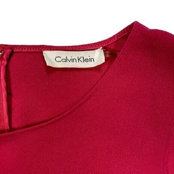 Calvin Klein Color Block A-line Dress Women L Career Business Casual Dinner Date - Picture 13 of 14